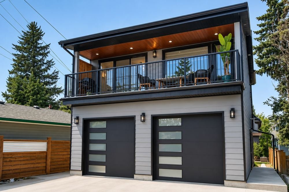 Garage suite with rooftop patio