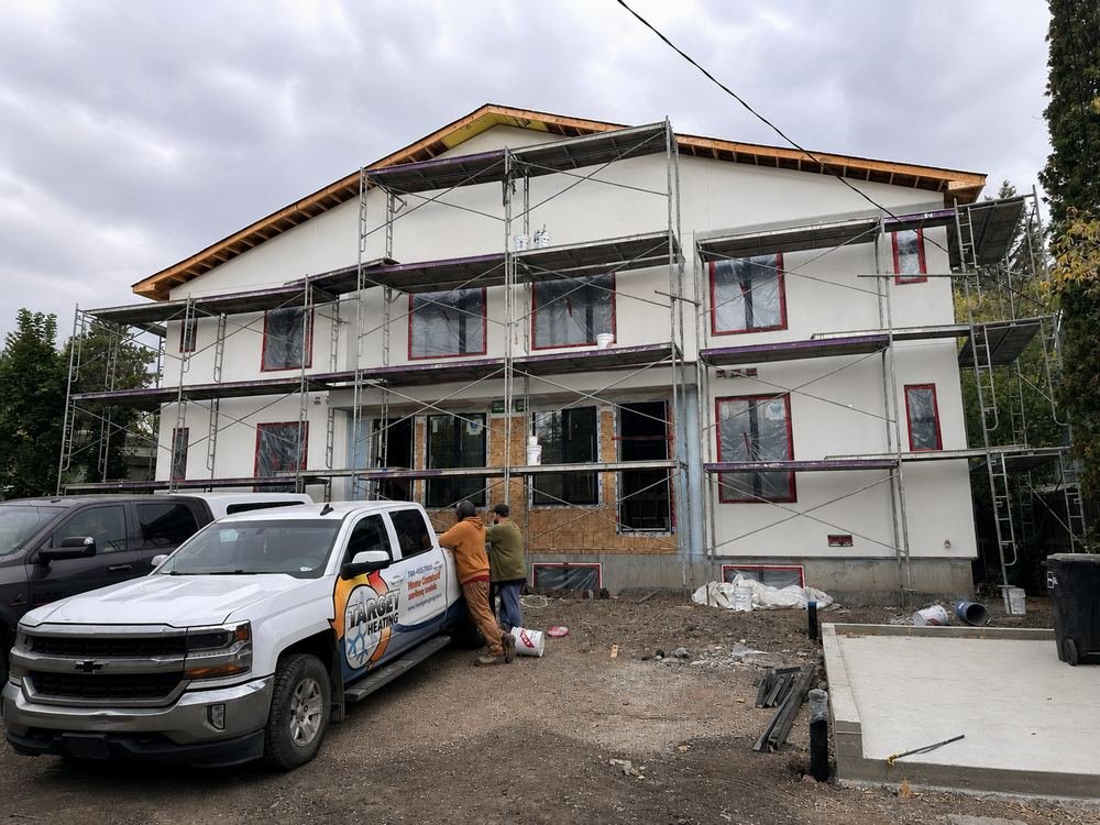 Exterior finishing stage
